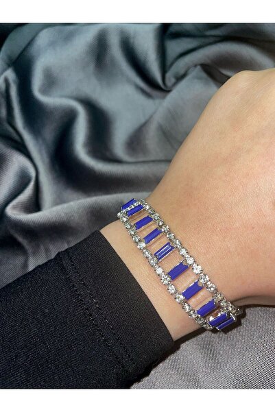 Avcıoğlu Aksesuar سوار نسائي من الرغيف الفرنسي موديل الزركون والكريستال والأح...