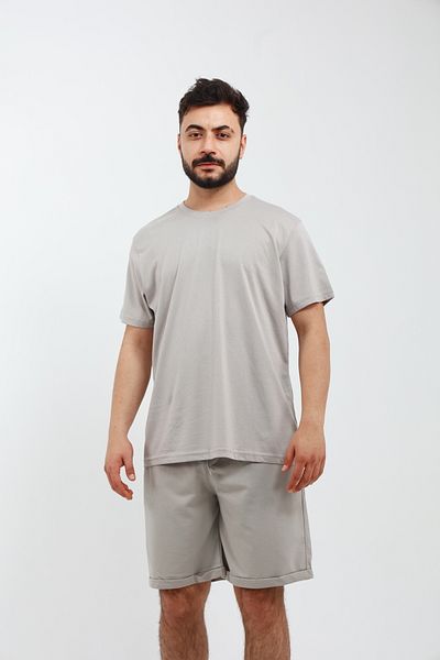 OXVİN Ανδρικό T-Shirt 2 ΤΕΜΑΧΙΩΝ & Σετ σορτς Βερμούδα (ΜΟΛΔ)