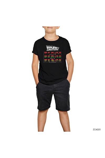 Z zepplin Back to the Future 2015 Black Kids T-Shirt