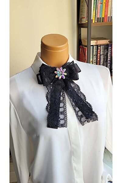 LO ADORO Women's Vintage Tie Special Edition Bow Tie Women's Collar Brooch