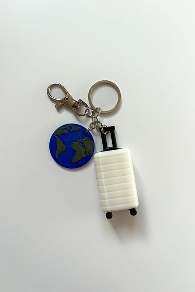 sin istanbul Travel Silver Chain Keychain, Bag Ornament