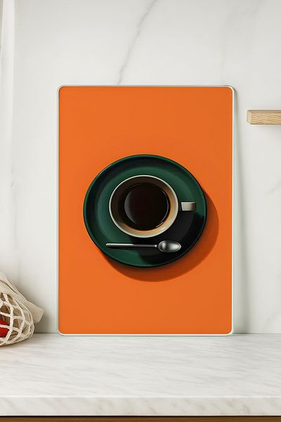 huhuli Glass Cutting Board 20X30 cm |   Tempered Glass |   Hygienic and Durable Kitchen Utensil