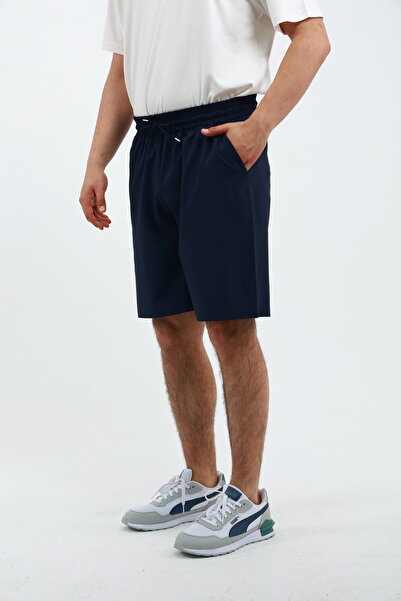 OXVİN Erkek Spor Likra İnce Hızlı Kuruyan Paraşüt Kumaş (Dokuma) Yan Cepli Bermuda Şort