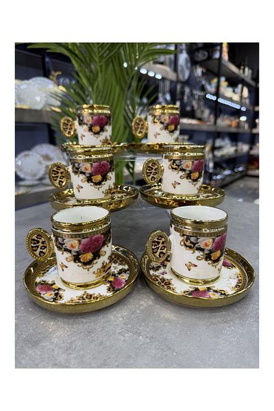 ACAR Luxury Caviar Porcelain 6 Cup Set