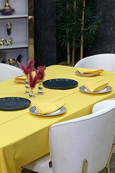 sevilya Dream Fabric Napkin Models Stain-Proof Fabric Napkin Dowry Set (Pack of 6)