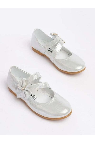 Zekids Girl's Orthopedic Sole, Bow, Stylish Velcro Ballerinas