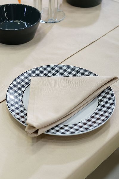 sevilya Комплект платнени салфетки Dream Cloth Napkin Models, устойчиви на петна, с форма на зестра (пакет от 6)