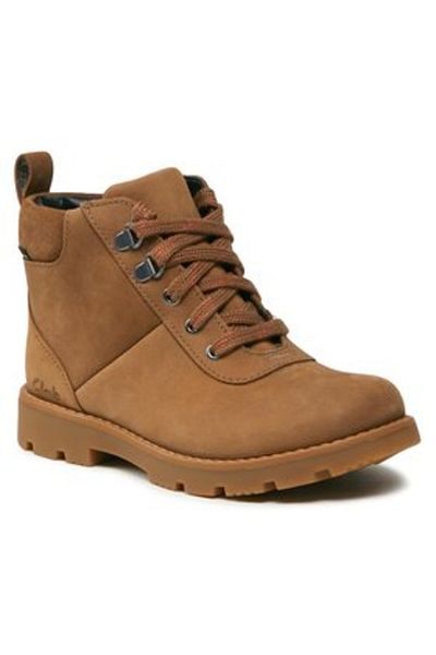 CLARKS boys' shoes 261626797 brown