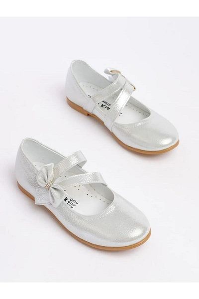 Zekids Girl's Orthopedic Sole, Bow, Stylish Velcro Ballerinas