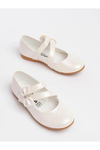 Zekids Girl's Orthopedic Sole, Bow, Stylish Velcro Ballerinas