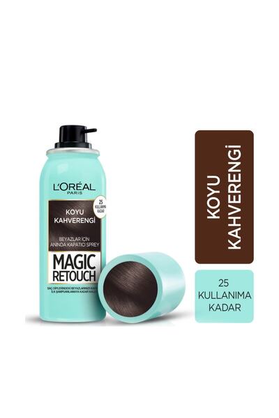 L'Oreal Paris L'Oreal Magic Retouch Beyazlar İçin Kapatıcı Sprey Koyu Kahvere...