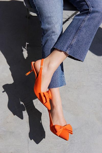 LamintaGlobal Tocuri înalte de damă Maribel Orange Bow