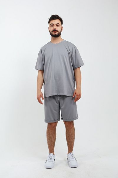 OXVİN Ανδρικό ΣΕΤ 2 ΤΕΜΑΧΙΩΝ OVERSIZED T-Shirt & Bermuda Shorts (ΜΟΛΔ)