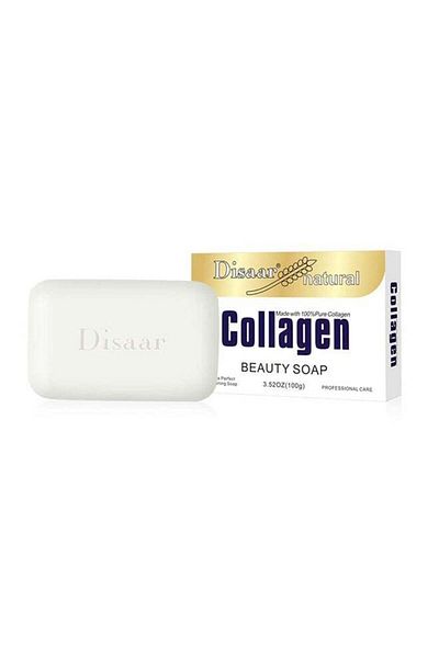 Disaar Collagen Rejuvenating Facial Beauty Soap White 100g | Anti-Aging & Skin Brightening Bar