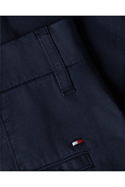 Tommy Hilfiger CO BLEND GMD CHINO SHORT Kadın Mavi Şort - WW0WW42457