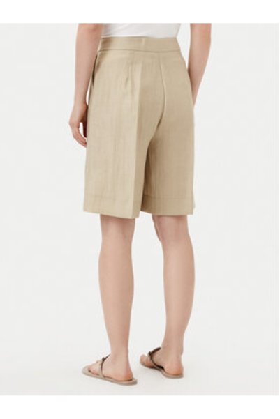 Kaos pantaloni scurți din stofă damă RP1MR069 natural