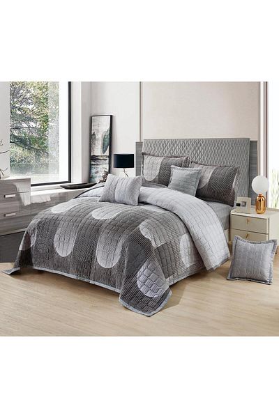 Moon 7-piece compressed microfiber double bed sheet, size 220 x 240 cm