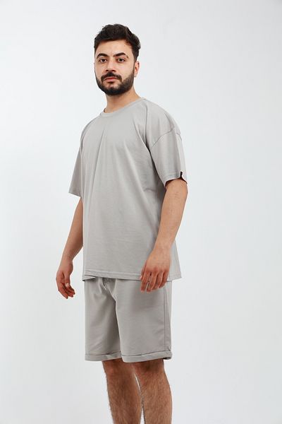 OXVİN Ανδρικό ΣΕΤ 2 ΤΕΜΑΧΙΩΝ OVERSIZED T-Shirt & Bermuda Shorts (ΜΟΛΔ)