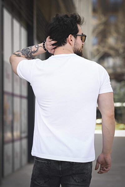 Oksit Ανδρικό μπλουζάκι Slow Lives Waffle Fabric Crew Neck με στάμπα