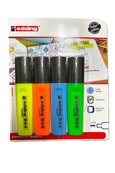 Edding Fosforlu Kalem 4 Renkli - 244