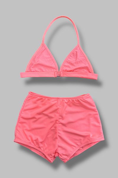Nilmay mayo Girl's Bikini Set with Shorts