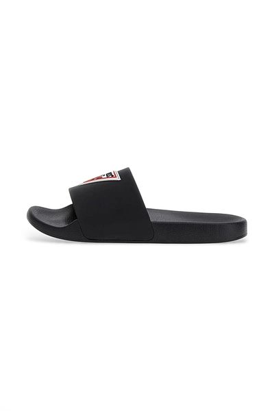 Guess Front Logo Written Slippers