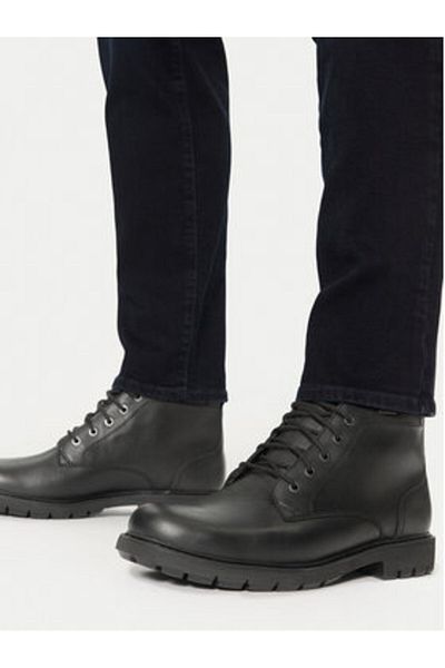 CLARKS Men's Ankle boots black CLARKS-BATCOMBEMIXGTX BLACK LEATHER 261734277