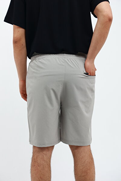 OXVİN Erkek Cep Fermuarlı ve Arka Cepli Paraşüt Kumaş (Dokuma) Spor Likra Bermuda Şort
