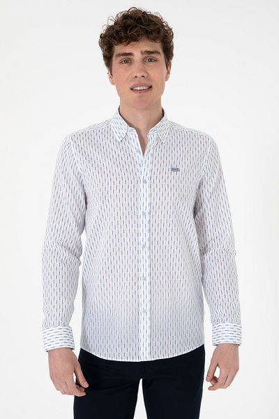 U.S. Polo Assn. Η.Π.Α. Polo Assn. Ανδρικό μακρυμάνικο πουκάμισο Slim Fit 2108466