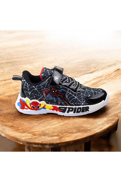 Disney Spiderman Children's Lighted Spiderman Velcro Sneakers