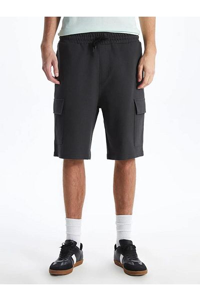 LC Waikiki Ανδρικό σορτς Cargo XSIDE Anthracite Slim Fit