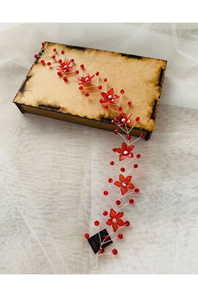 ASİMEL TASARIM Coroana de mireasa rosie Accesoriu pentru par Mireasa Nunta He...