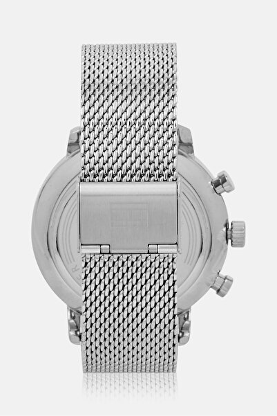 Tommy Hilfiger Men 1710567 Stainless Steel Watch 44 Mm, Silver