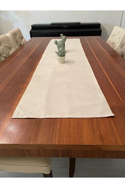 LİFENES 150x40cm Culori crem Runner/Ranır Sufragerie Bucătărie Masă și Consolă