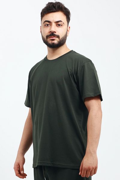 OXVİN Ανδρικό 100% βαμβακερό πλεκτό T-Shirt REGULAR (ΜΟΛΔ)