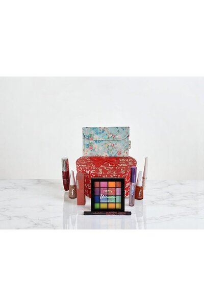 Rose Glismoon Kozmetik Hediye Seti No:54 (8 Parça+El Yapımı Özel Seri Çanta H...