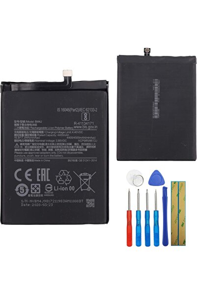 TamirCep Xiaomi Redmi Note 8 PRO BM4J Uyumlu Batarya Pil Tamir Seti Ve Pil Bandı Hediyeli