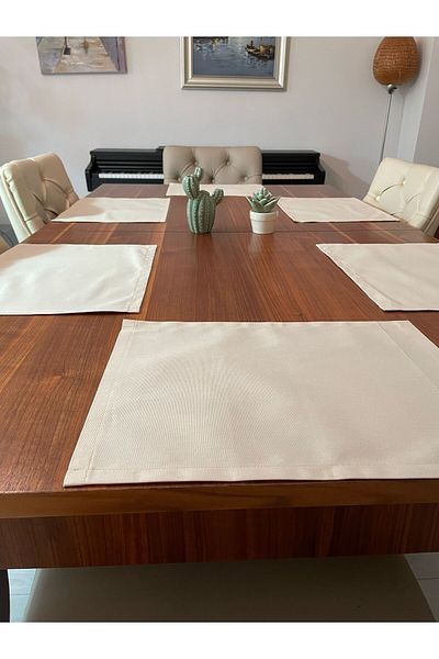 LİFENES 40x30cm 6 τμχ Κρέμα λινό πάπιας Κατάλληλο για επεξεργασία American Service and Supla