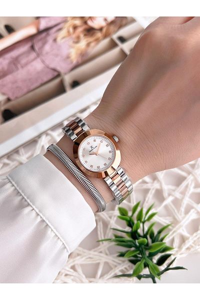 Daniel Klein Steel Cord 3 Atm Water Resistant Special Design Women Wristwatch+Bracelet Vs.Blkt.0217