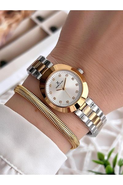 Daniel Klein Steel Cord 3 Atm Water Resistant Special Design Women Wristwatch+Bracelet Vs.Blkt.0214
