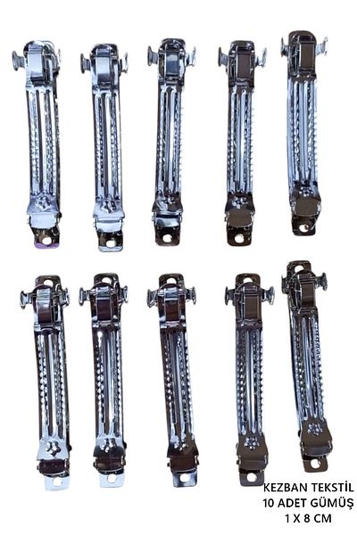 HOBİ Cataramă automată din metal cu model în 3 etape de calitate 1 Ci 8 cm goală (10 buc.)