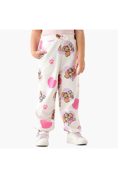 NİCKELODEON Skye Print Joggers with Bow Detail and Elasticated Waistband