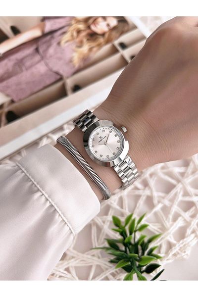 Daniel Klein Steel Cord 3 Atm Water Resistant Special Design Women Wristwatch+Bracelet Vs.Blkt.0218