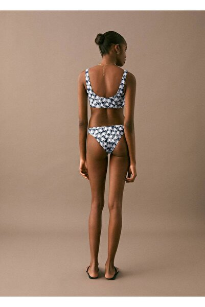 Mango Teen Asymmetric Texture Bikini