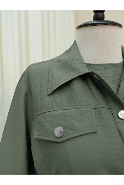 Modamorfo Μεταλλικό Κορδόνι Μέσης με Κουμπί - Πουκάμισο με Κορδόνι Φόρεμα Gilet