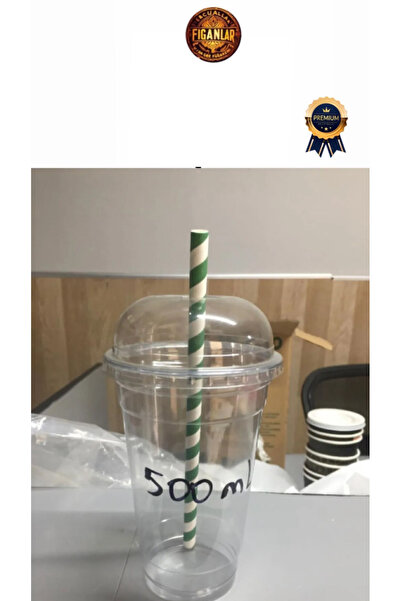 figanlar ambalaj sert kalın plastik 500cc 25'li büyük boy Kalın Pet Plastik Limonata Milkshake Soğuk Kahve Bardağı