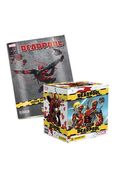 Panini Licensed Deadpool Stikerci and Card İnanoğlu 1 Album + 1 Box