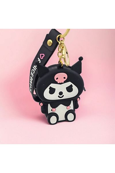 Meyra Accessories Mini Silicone Kawaii Wallet, Plush Wallet with Soft Zipper and Comes Toy