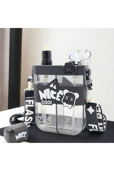 froyalife Quality School Nice Hanging Stylish Design Double Chamber Double Lid Children's Water Bottle Children's Water Bottle Flask
