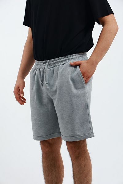 OXVİN Ανδρικό σορτς βερμούδας με διπλό πόδι Comfort Fit Capsule